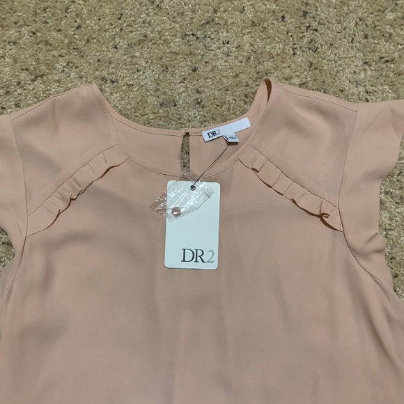 Daniel Rainn Tops - Blush Pink Cap Sleeve Blouse